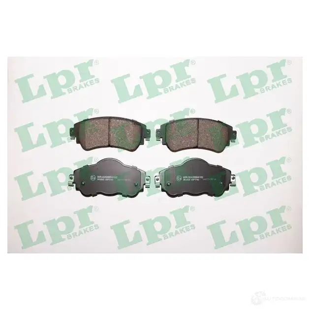 Тормозные колодки дисковые, комплект LPR 05P1740 25221 1719218 2522 0