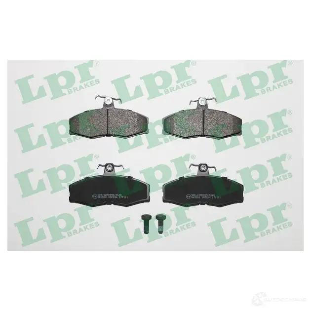 Тормозные колодки дисковые, комплект LPR 2086 1 5SP234 1719449 05P234