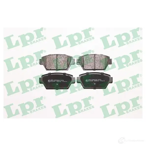 Тормозные колодки дисковые, комплект LPR 5SP044 05P044 1718411 2112 5