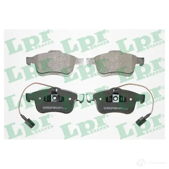 Тормозные колодки дисковые, комплект LPR 05P1674 2472 7 24729 1719165