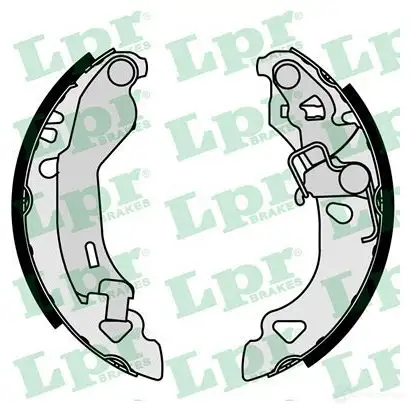 Тормозные колодки LPR 07080 1720222 8 7080 5EMCU