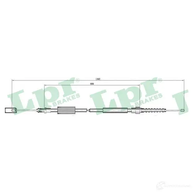 Трос ручника LPR 1728028 C0695B ASQFS C0695 B изображение 0