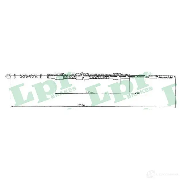 Трос ручника LPR C0 802B 1728135 2G3CS88 C0802B изображение 0