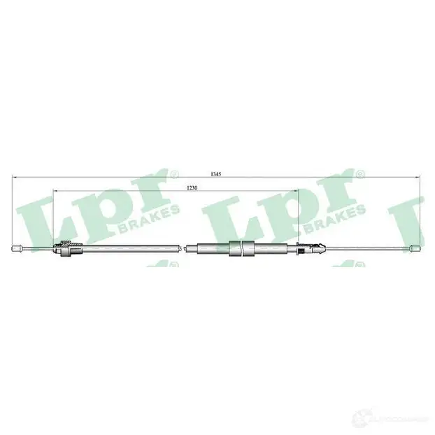Трос ручника LPR 1726960 C 0138B X3KFRG C0138B
