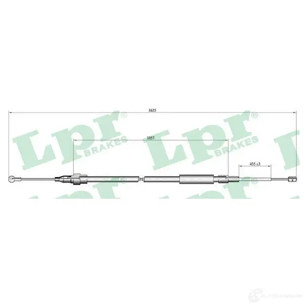 Трос ручника LPR ZF0CMU C1518B 1728880 C 1518B изображение 0