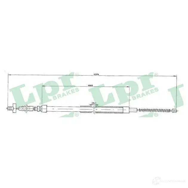 Трос ручника LPR 5R7X3 1728239 C09 06B C0906B