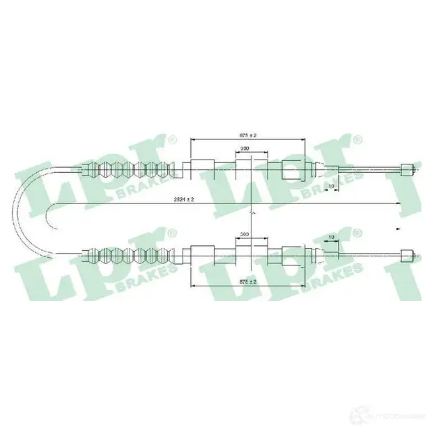Трос ручника LPR KX0FS C0175B C 0175B 1727069 изображение 0
