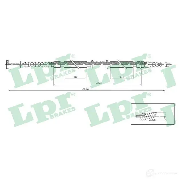 Трос ручника LPR 21E9NO5 C1 238B C1238B 1728596