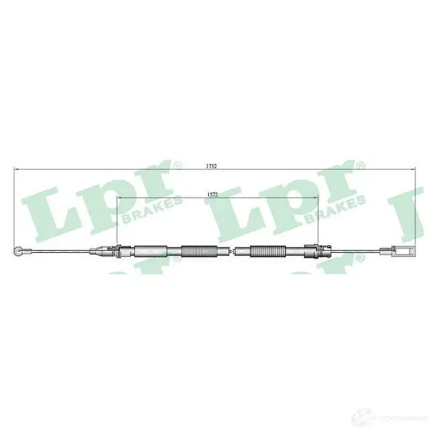 Трос ручника LPR QILAG3T 1726494 C0007B C0 007B изображение 0