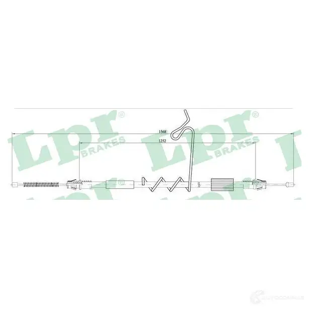 Трос ручника LPR C02 91B 1727296 C0291B B7464QD