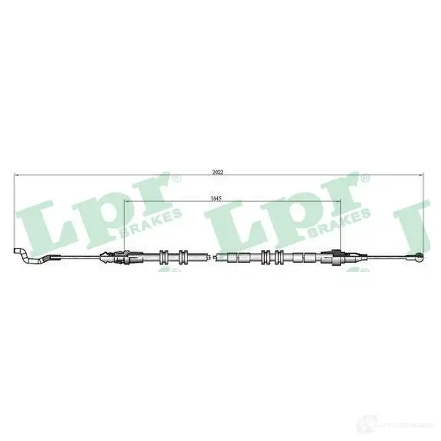 Трос ручника LPR C1038 B 1728397 C1038B GB60DZ8 изображение 0