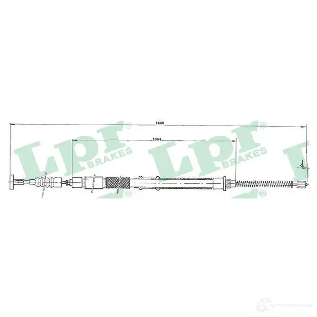 Трос ручника LPR 1728599 C 1241B C1241B STSHR9 изображение 0