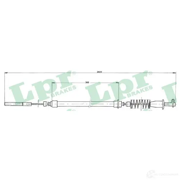 Трос ручника LPR TQ1QY C0 216B 1727150 C0216B изображение 0