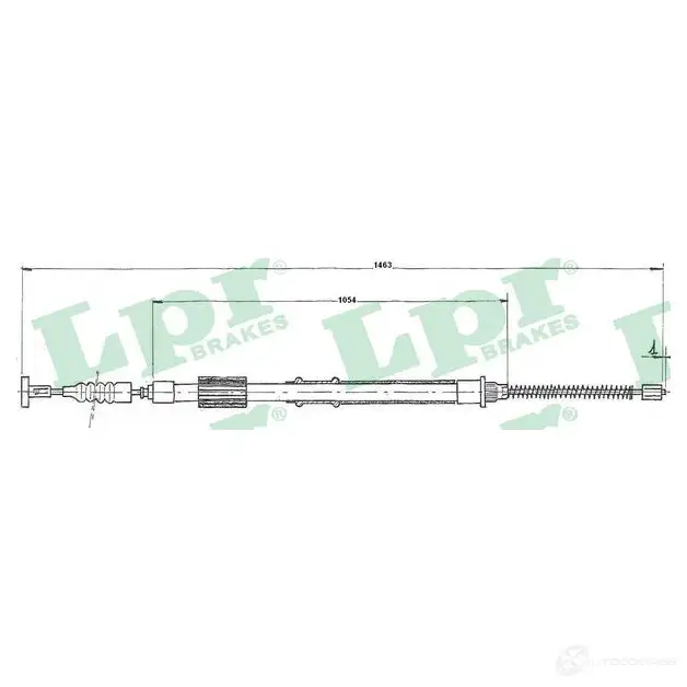 Трос ручника LPR C 0845B 1728178 C0845B S9NAEU7 изображение 0