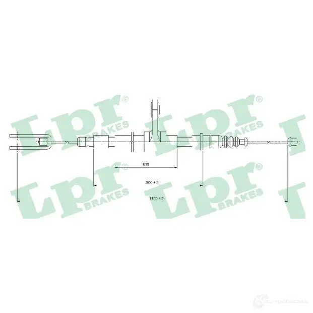 Трос ручника LPR C 1417B 6834O 1728784 C1417B изображение 0