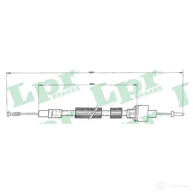 Трос сцепления LPR 1726809 A8SF7IT C0087C C00 87C изображение 0