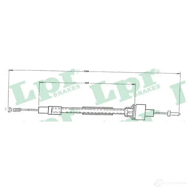 Трос сцепления LPR KR1S3U C0091C C0 091C 1726821 изображение 0