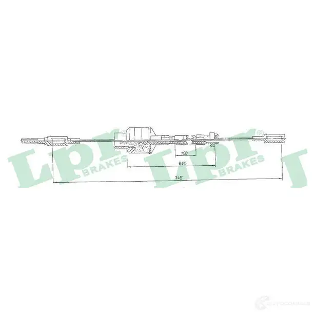 Трос сцепления LPR 1727740 C0518C C0518 C ODG6F изображение 0