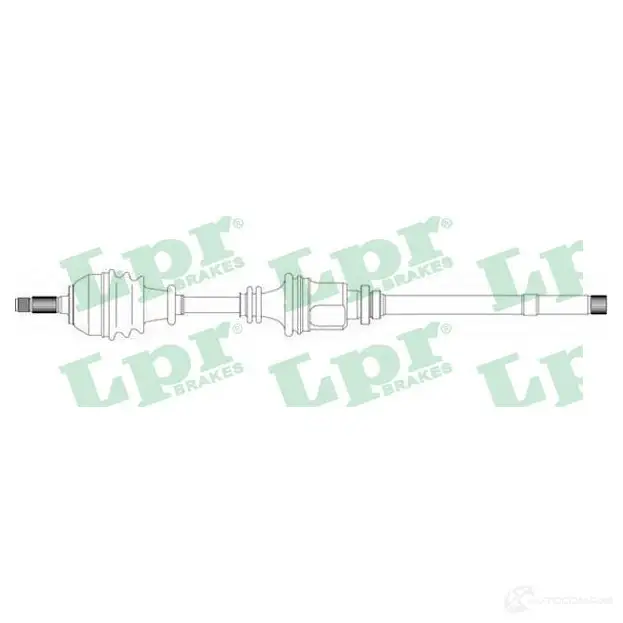 Приводной вал LPR 1729595 DS38 016 MVSQZR DS38016 изображение 0