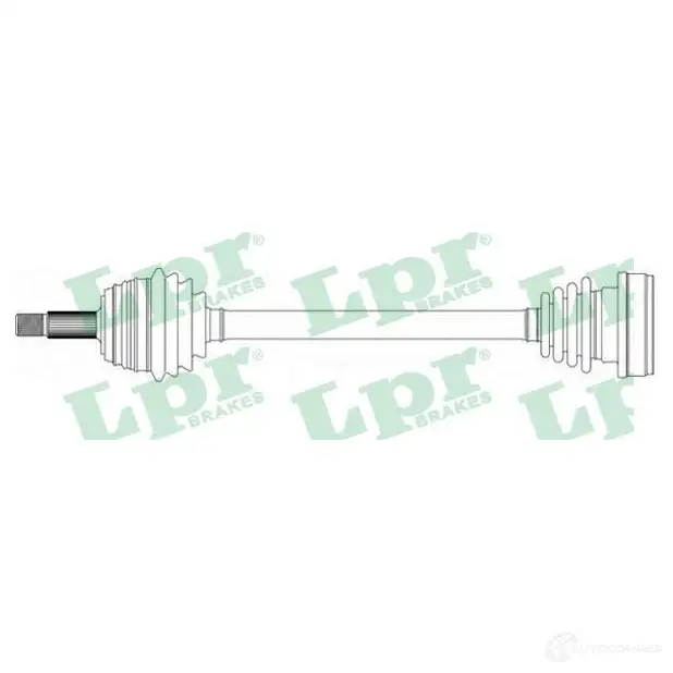 Приводной вал LPR DS510 37 DS51037 0LAHT4 1729862 изображение 0