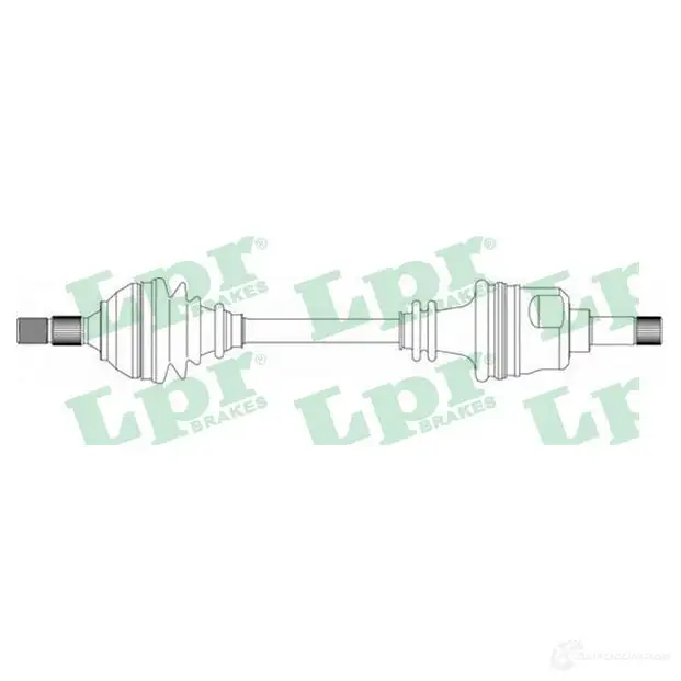 Приводной вал LPR DS16134 DS1613 4 1729300 WW79F изображение 0