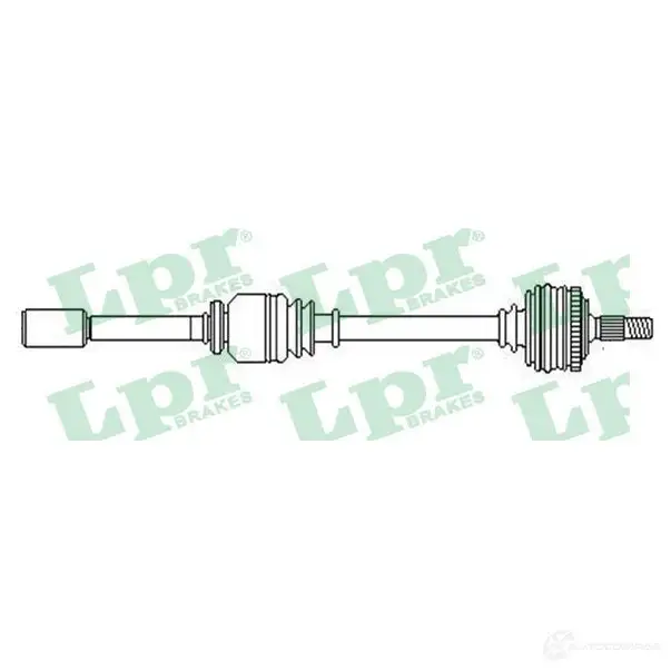 Приводной вал LPR 1730165 VTUFFY DS52459 DS524 59
