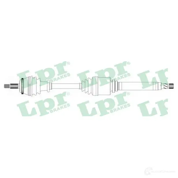 Приводной вал LPR 1729755 DS39121 587131 DS3 9121 изображение 0