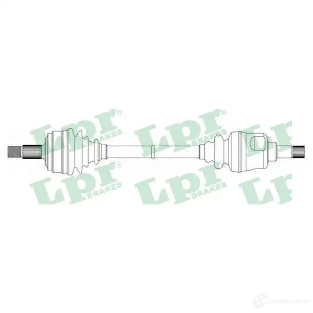 Приводной вал LPR YHFCUEU DS1 6090 DS16090 1729282 изображение 0