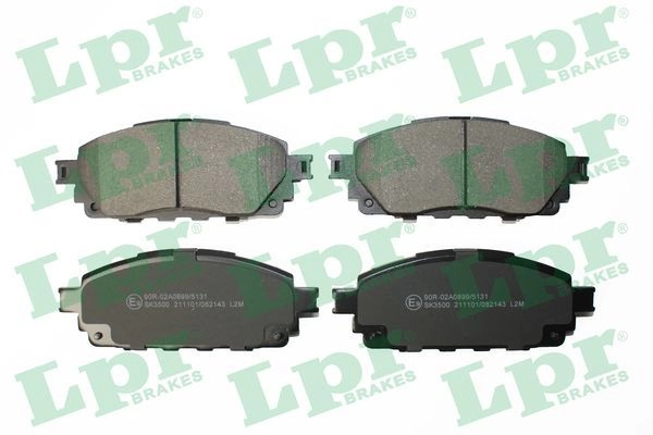 Тормозные колодки дисковые, комплект LPR 1439897042 05P2143 KZ6O2C J