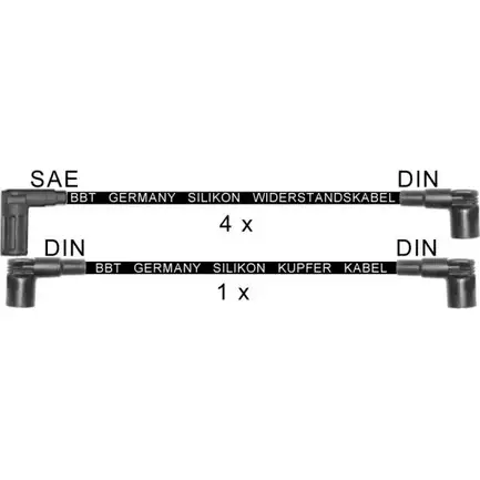 Высоковольтные провода зажигания BBT ZK1321 XH2MR90 1713423 B US5GE
