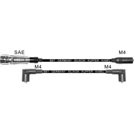 Высоковольтные провода зажигания BBT 16ZT 7 1713767 51UUJI ZK342 изображение 0