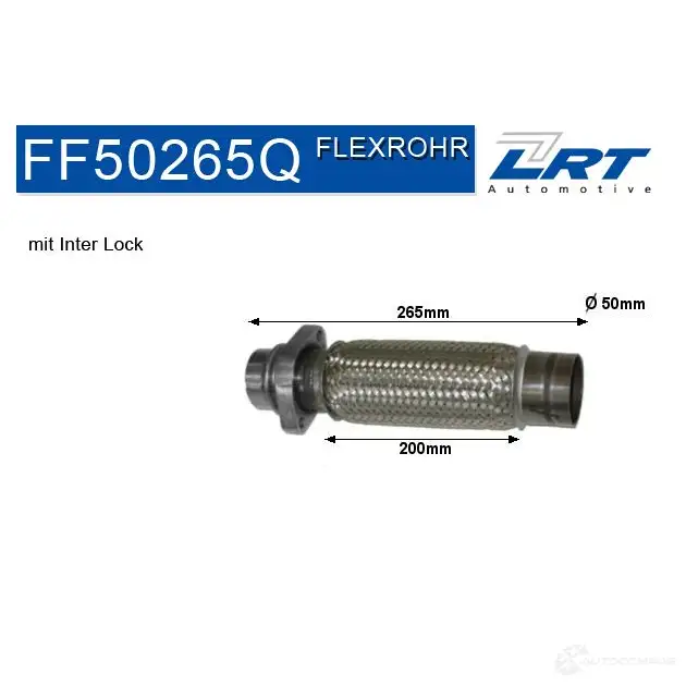 Ремкомплект трубопровода катализатора LRT 1191275 4250193612054 ff50265q 1LFNT K изображение 0