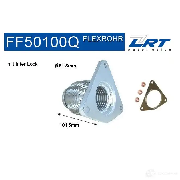 Ремкомплект трубопровода катализатора LRT SPM P9P 4250193610685 1191267 ff50100q изображение 0