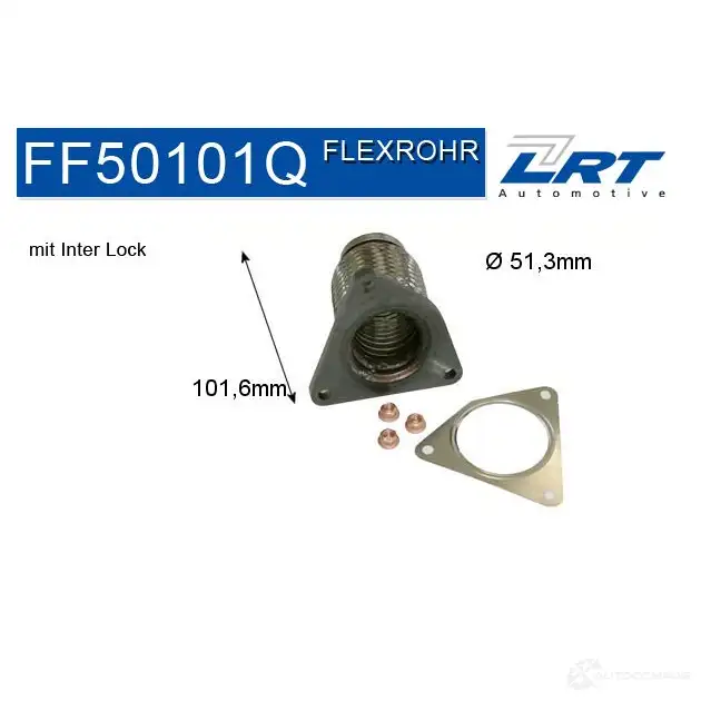 Ремкомплект трубопровода катализатора LRT ff50101q 1191269 4ESYYL U 4250193614751 изображение 0