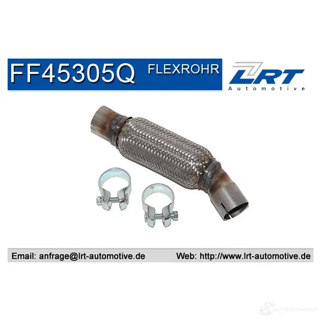 Ремкомплект трубы средней части глушителя LRT 1191262 Z4V P24 ff45305q