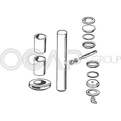 Ремкомплект шкворней поворотного кулака OCAP 1744765 LY3Y FW 0927444 8054682105333 изображение 0