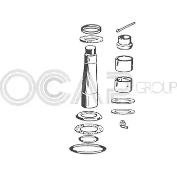 Ремкомплект шкворней поворотного кулака OCAP 1744775 0927456 8054682105456 D XF5DB изображение 0