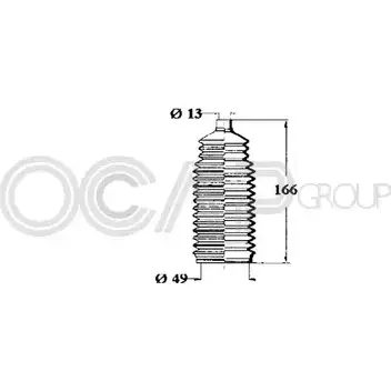 Пыльник рулевой рейки OCAP 1211254 Q 0CZBAU 1744950 8054682057809 изображение 0