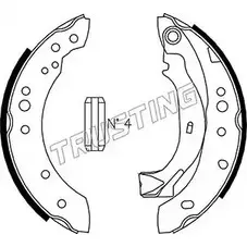Тормозные колодки, комплект TRUSTING SC0 98SM 1747789 022.036 U24Q1C