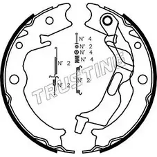 Тормозные колодки ручника, комплект TRUSTING FDS33M TZN0 4 1747834 027.007K изображение 0