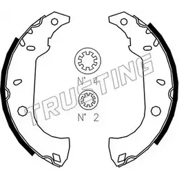 Тормозные колодки, комплект TRUSTING Y AYNZ5N 1747868 034.091S 9CXMM7