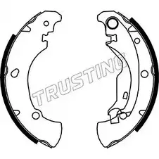 Тормозные колодки, комплект TRUSTING BSE2E5 034.100 U7G ZP 1747880