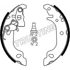 Тормозные колодки, комплект TRUSTING 034.103 1747884 IQY6Z 6J2 WW
