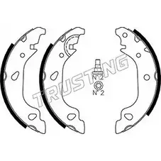 Тормозные колодки, комплект TRUSTING WT7S0SR 034.104 5PSNCE X 1747886