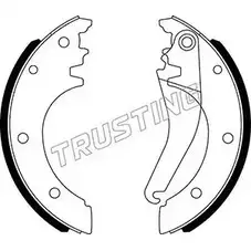 Тормозные колодки ручника, комплект TRUSTING XHW59S S 9GEA2 1747910 034.123 изображение 0