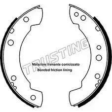 Тормозные колодки, комплект TRUSTING HOK EB 040.093 49QK52 1747934