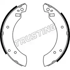 Тормозные колодки, комплект TRUSTING 1747936 040.097 FF8NQ I 2K1J изображение 0
