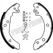 Тормозные колодки, комплект TRUSTING XEGAN2 1747950 7EK F7 040.130K