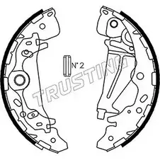 Тормозные колодки, комплект TRUSTING 5YCGRII X4 EJUY5 1748114 049.161