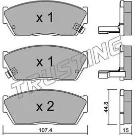 Тормозные колодки, дисковые, комплект TRUSTING 1748194 21326 2089 5 056.2 изображение 0